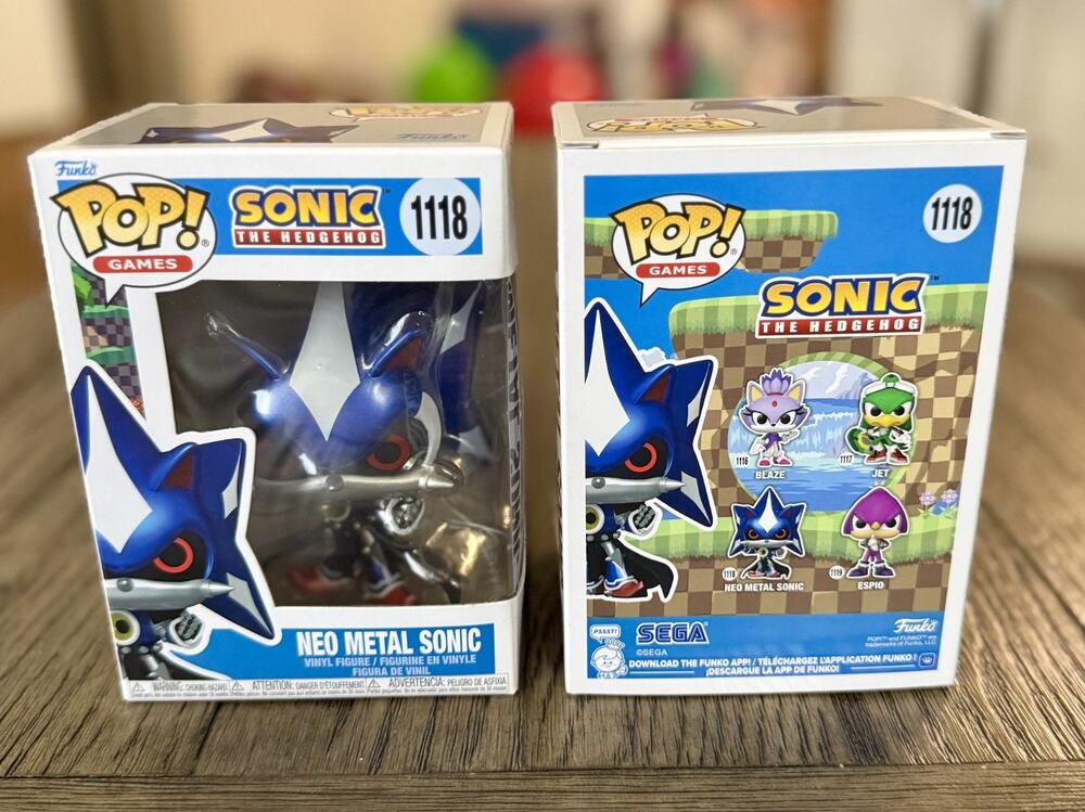 Funko Pop! Sonic the Hedgehog Neo Metal Sonic #1118 (Metallic) New RARE 2026